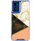 Colored Marble Moto G 5G (2024) Clear Case
